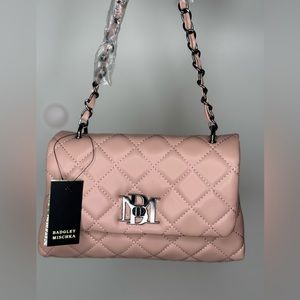 Badgley Mischka Pink Quilted Women's Bag